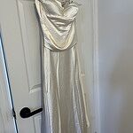 Precious Pearl Satin Maxi Dress Maroon
