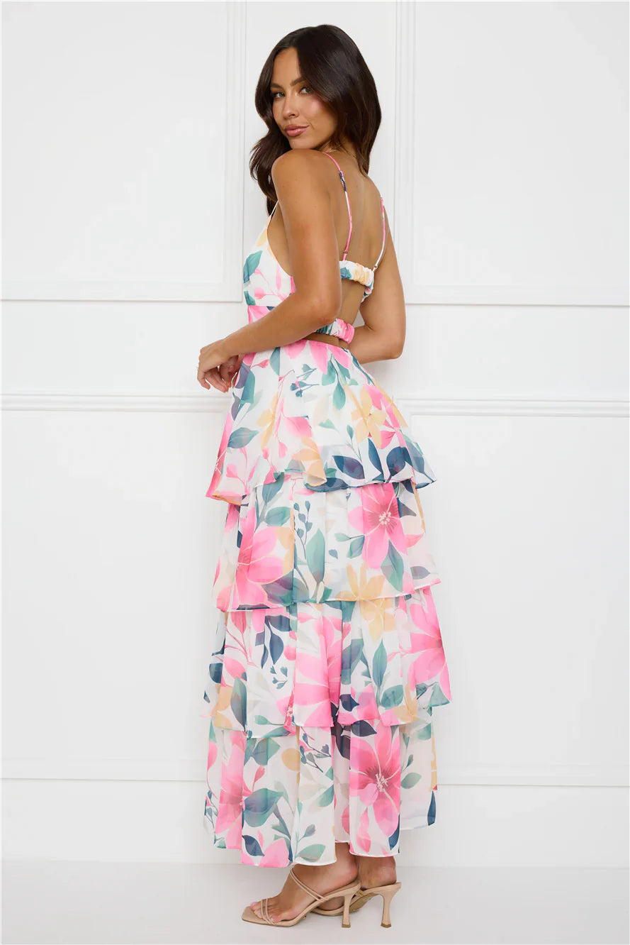 Soft Sophistication Maxi Dress Pink
