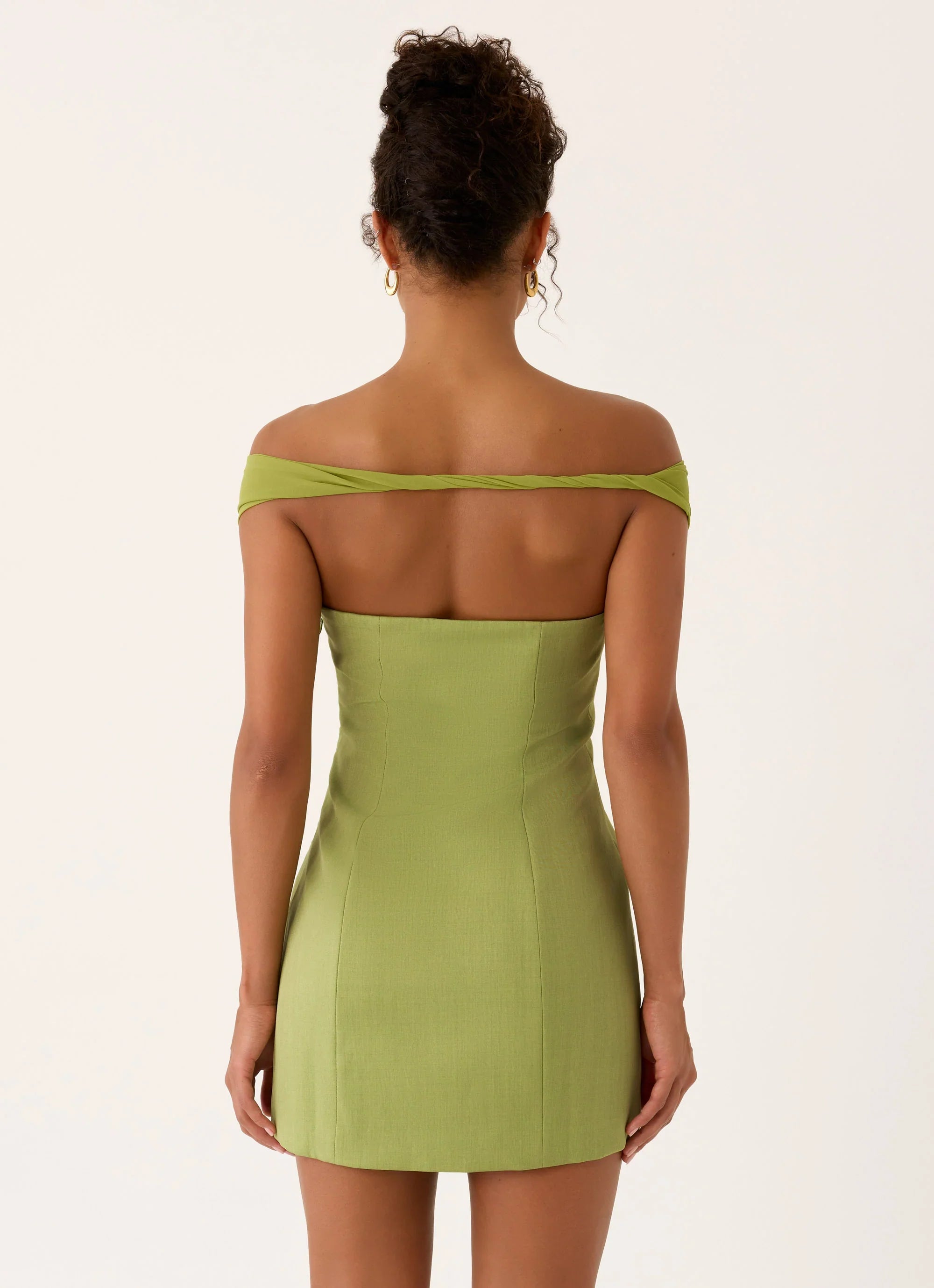 Caterina Mini Dress - Fern Green