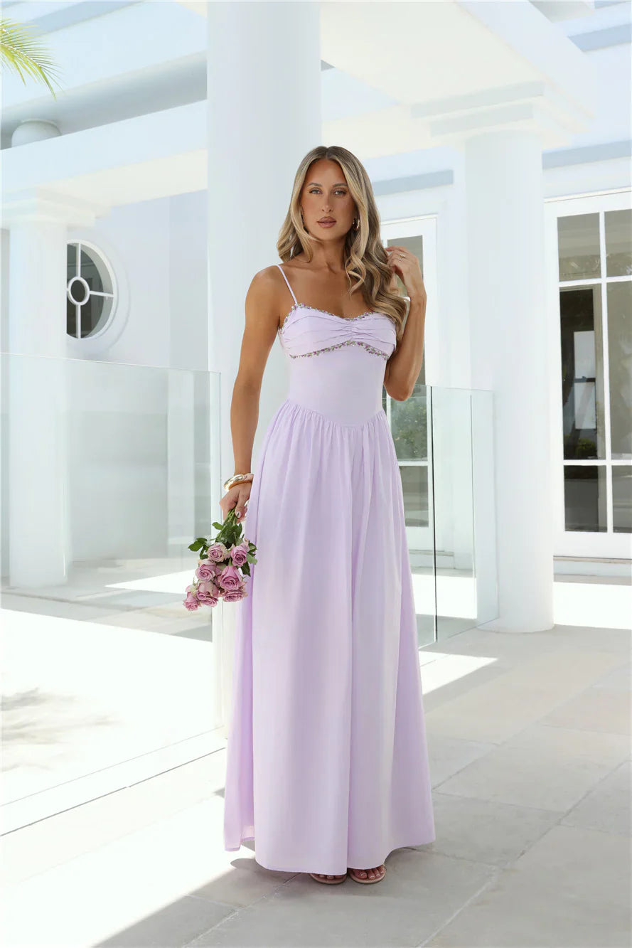Happy Is Pretty Maxi Dress Lavender