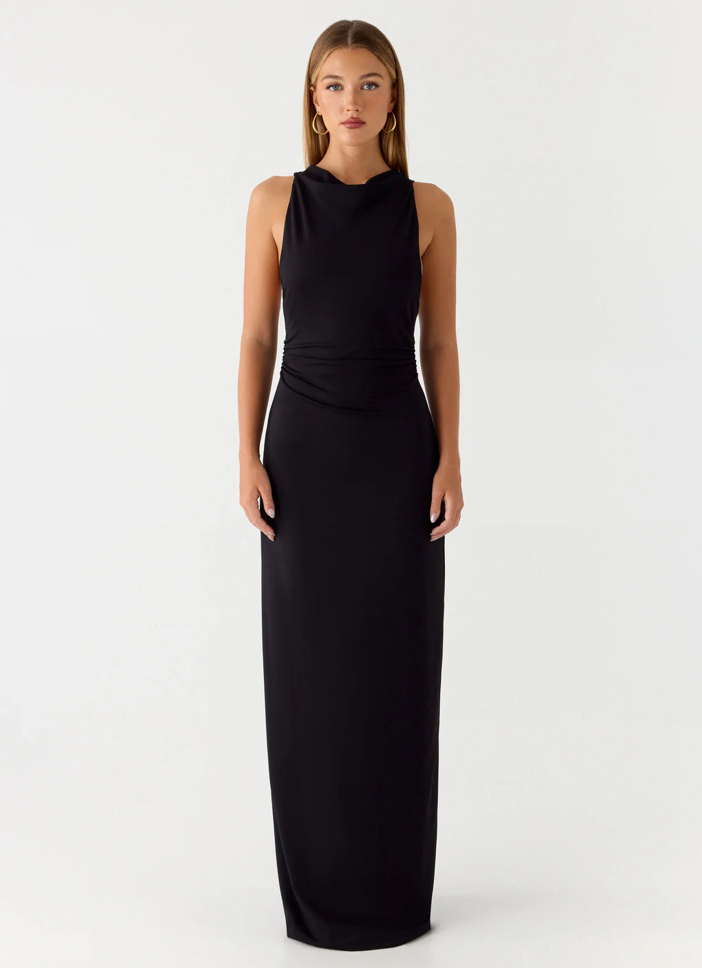 Hidden Agenda Maxi Dress - Black
