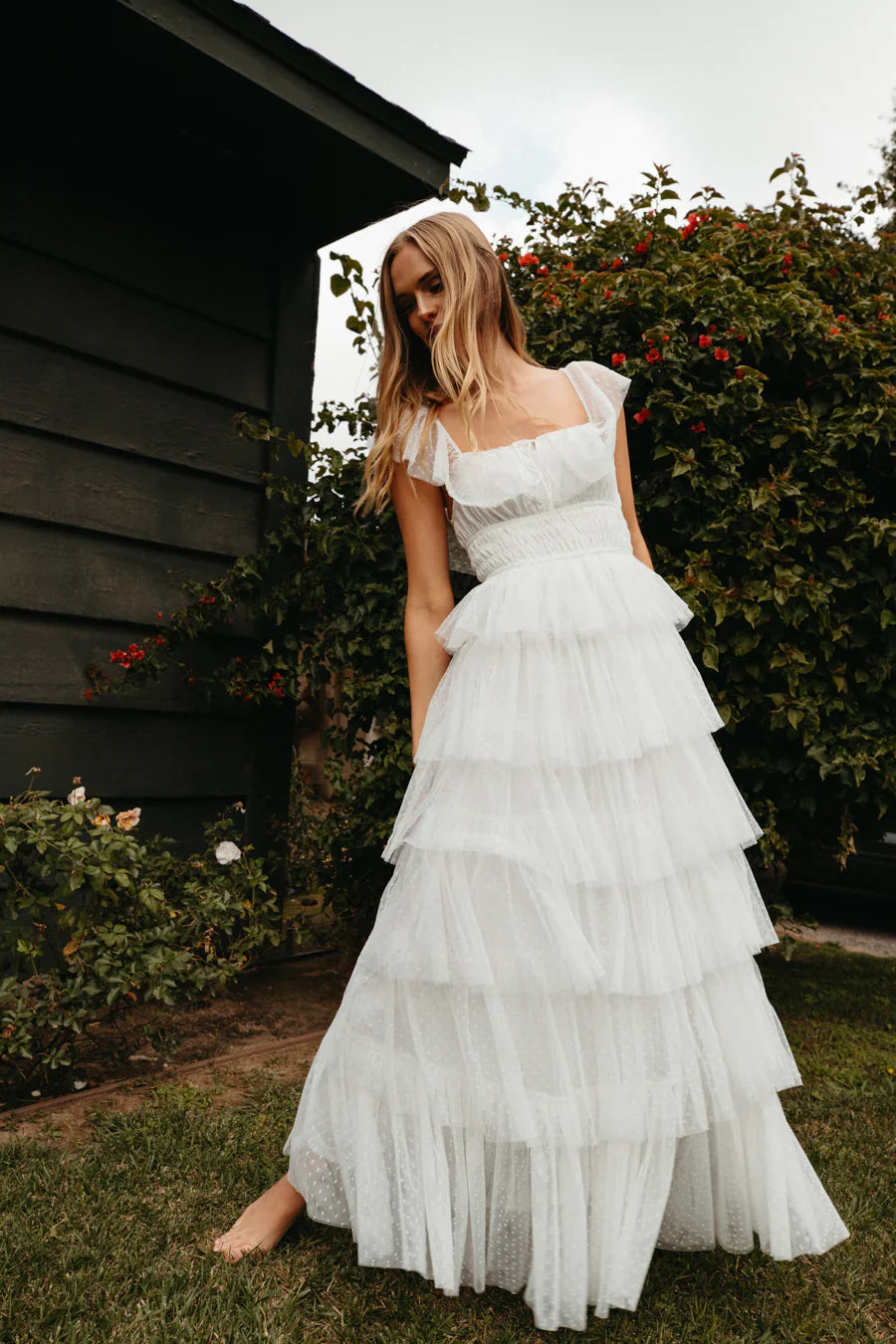 Evalyn Tiered Ruffle Maxi Dress