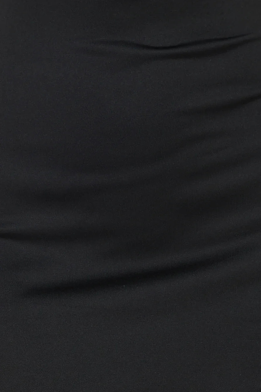 Bewitching Long Sleeve Lace Mini Dress Black