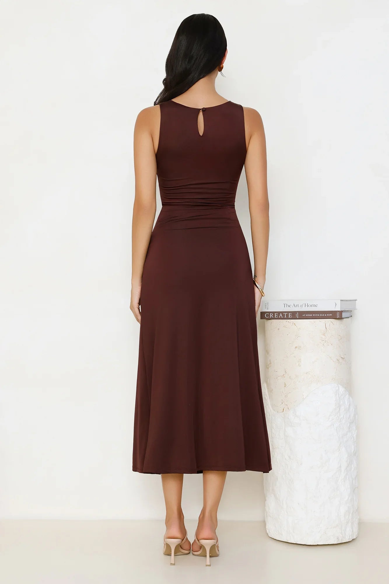 Everything Energy Midi Dress Chocolate