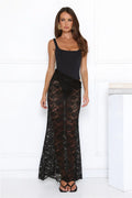 Effortlessly Lace Maxi Dress Black
