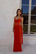 Luxury Mood Mesh Maxi Dress Red