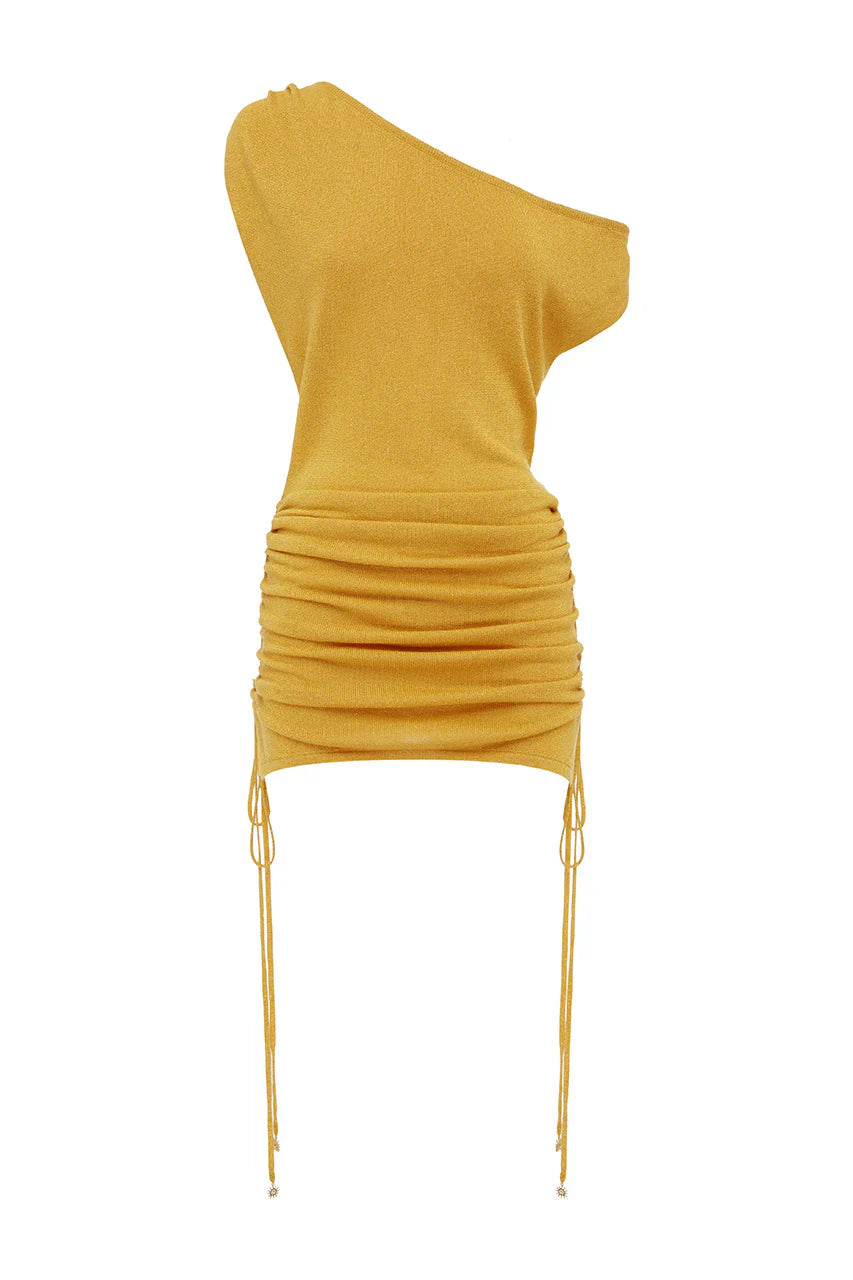 KELSA ONE SHOULDER MINI DRESS - MANGO