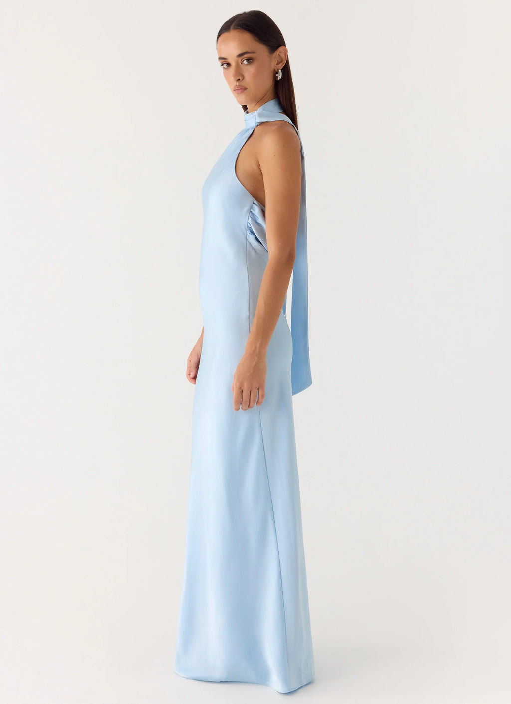 Keena Scarf Maxi Dress - Blue