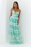 Elegant Whisper Maxi Dress Green