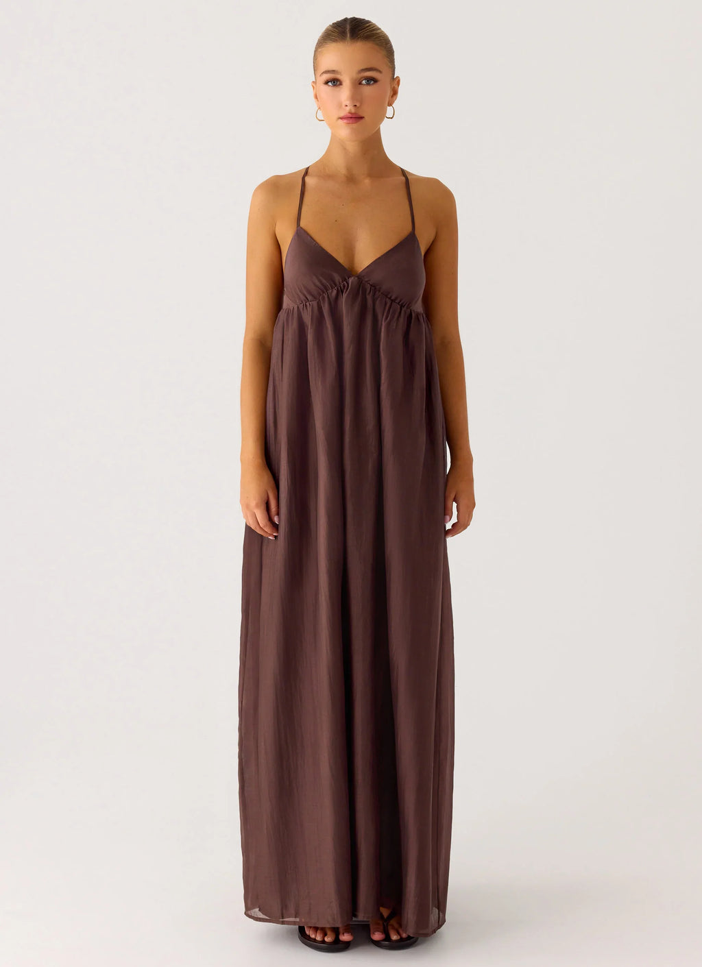 Losario Maxi Dress - Cool Chocolate