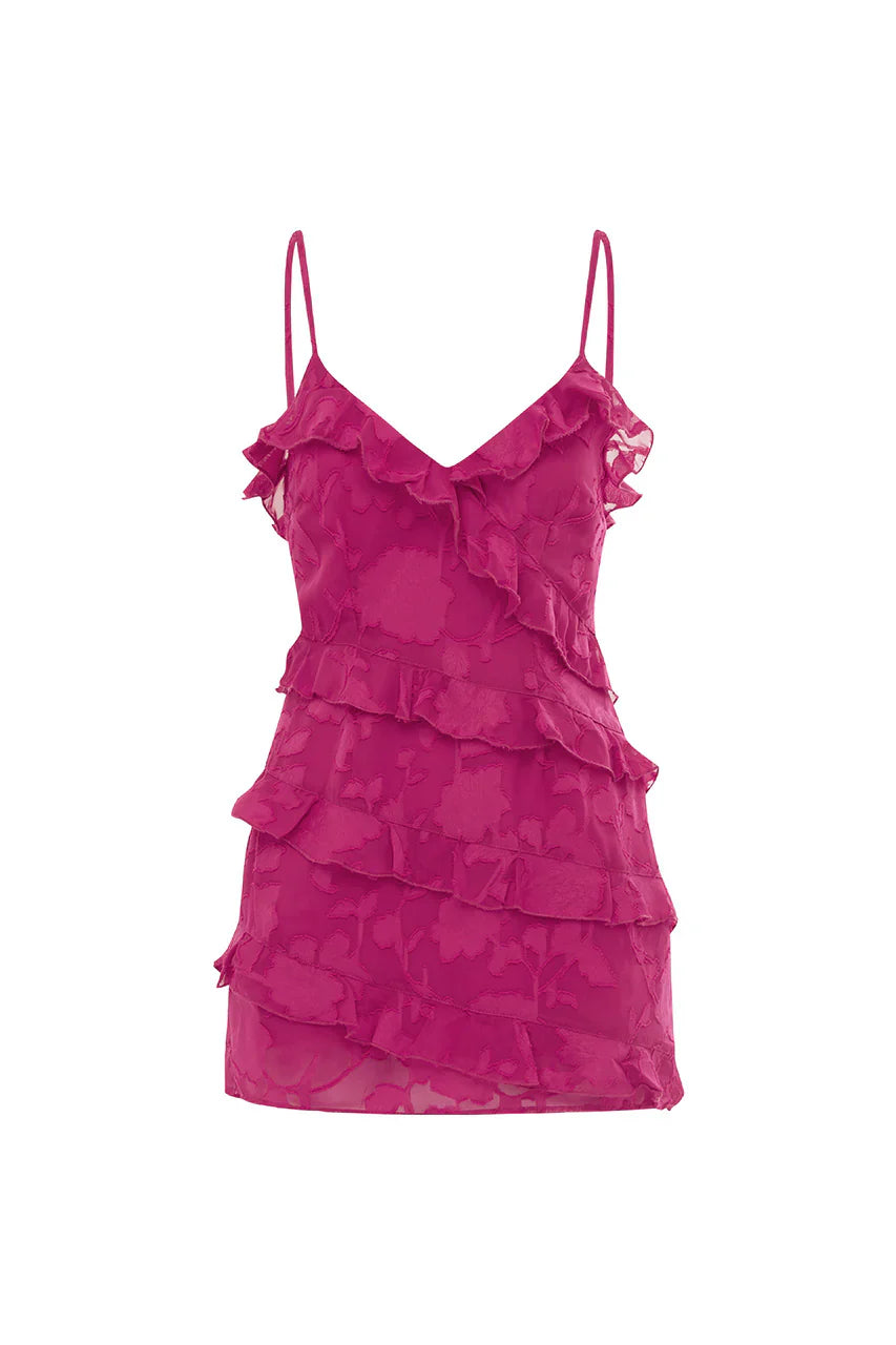 AISHA MINI DRESS - FUCHSIA