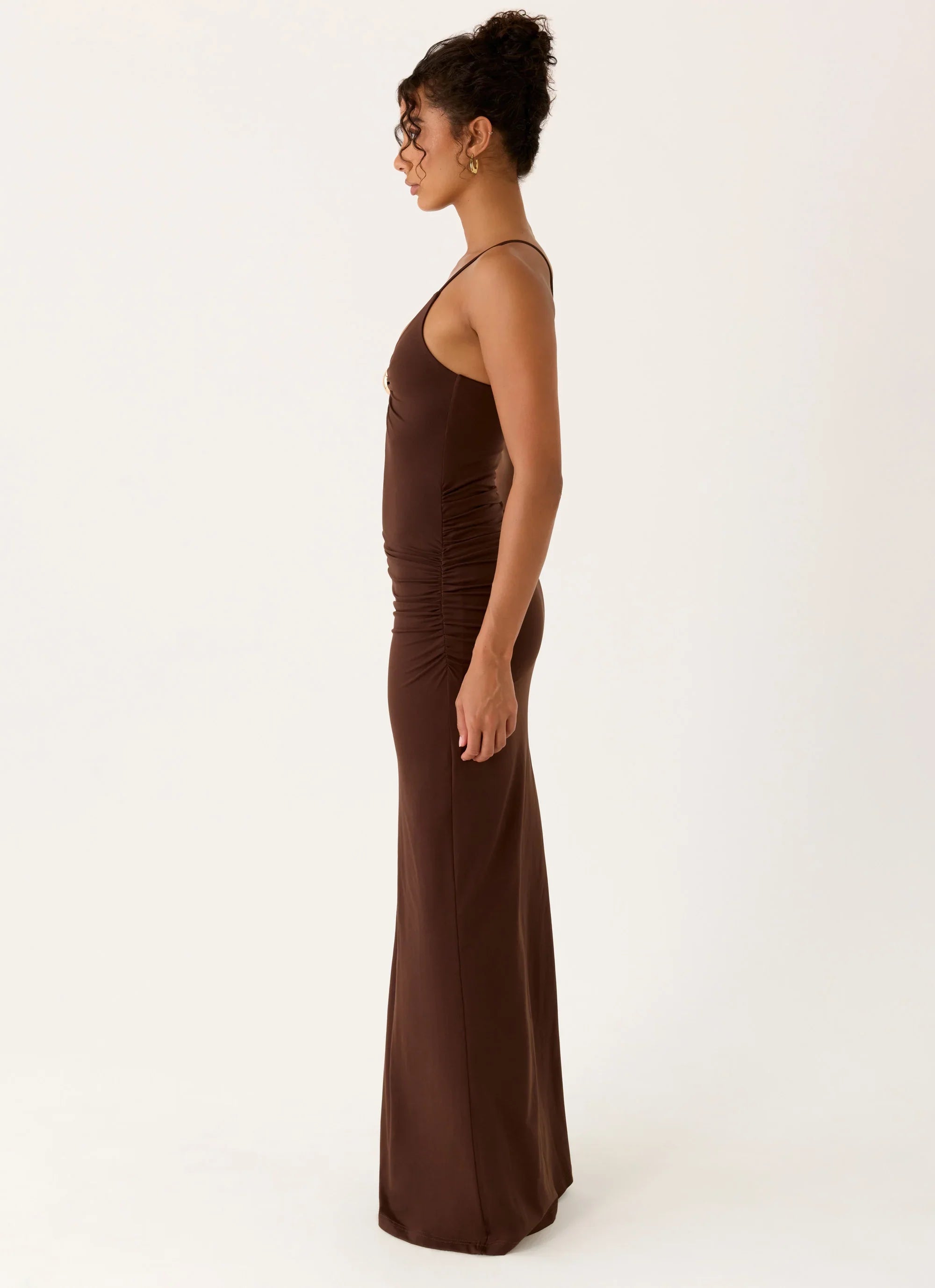 Inez Maxi Dress - Chocolate