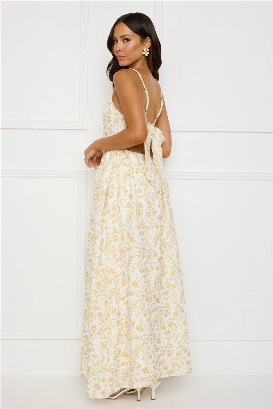 Waking Sun Maxi Dress Yellow
