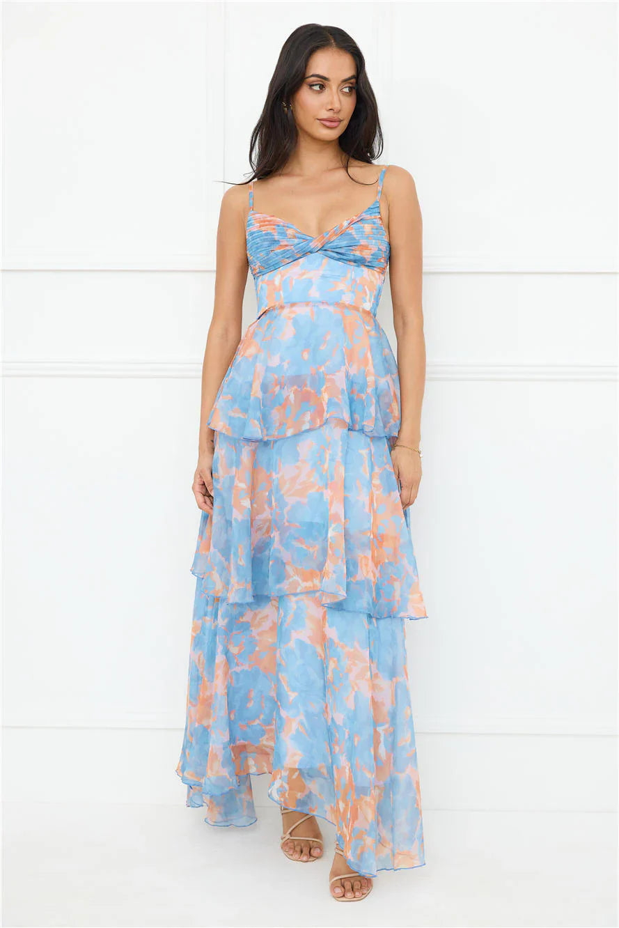 Be Myself Maxi Dress Blue