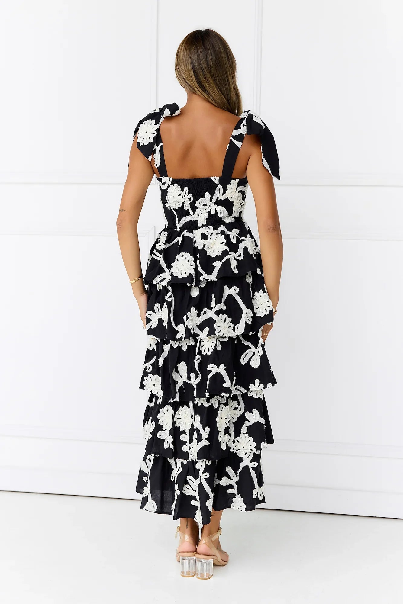Featherlight Beauty Maxi Dress Black