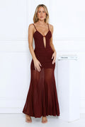 Chiciest Energy Maxi Dress Burgundy