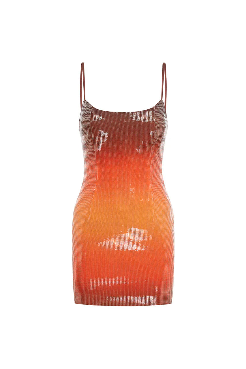 DEIA SEQUIN MINI DRESS - BLAZE OMBRE