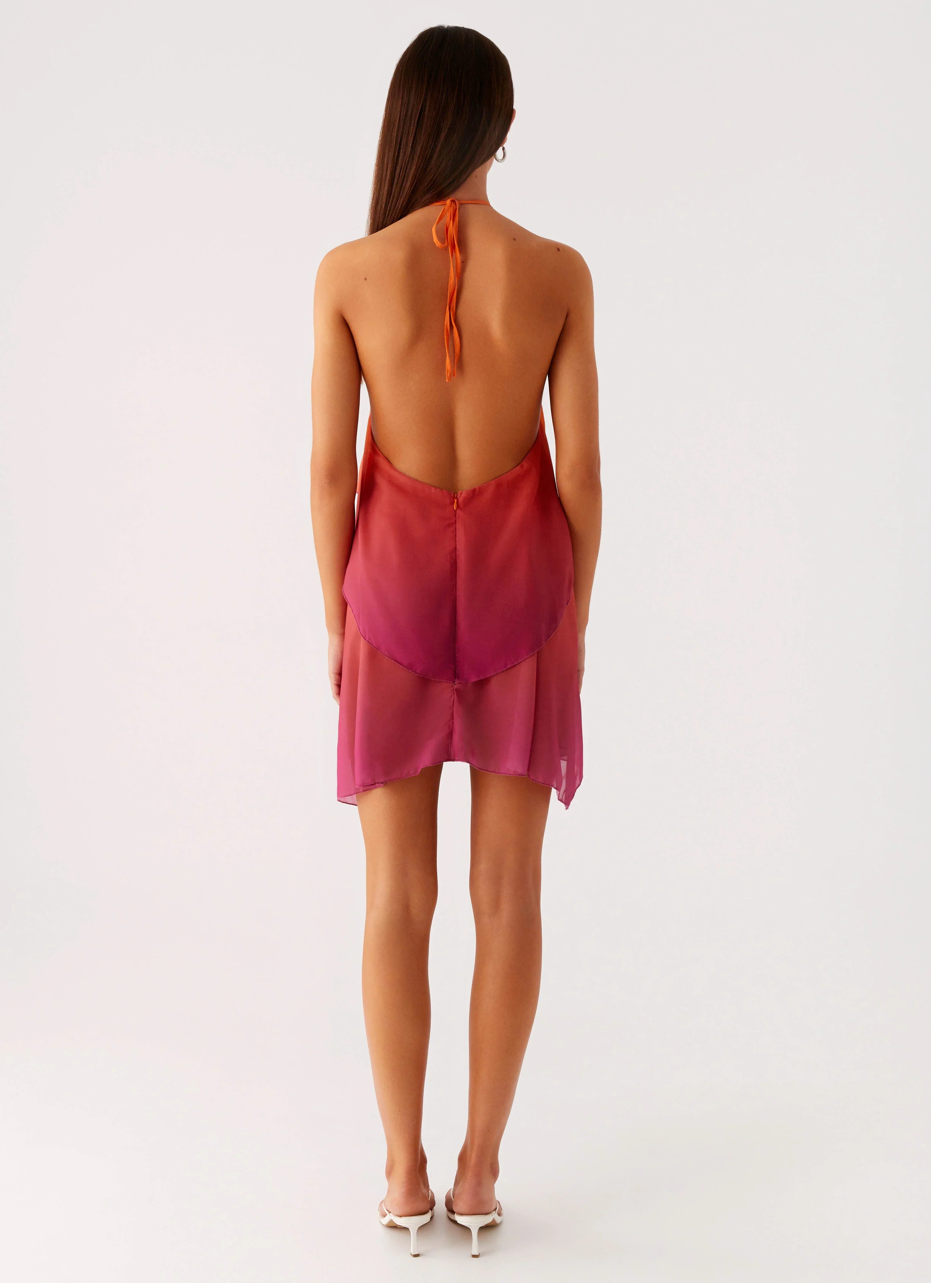 Twin Flame Mini Dress - Orange Gradient
