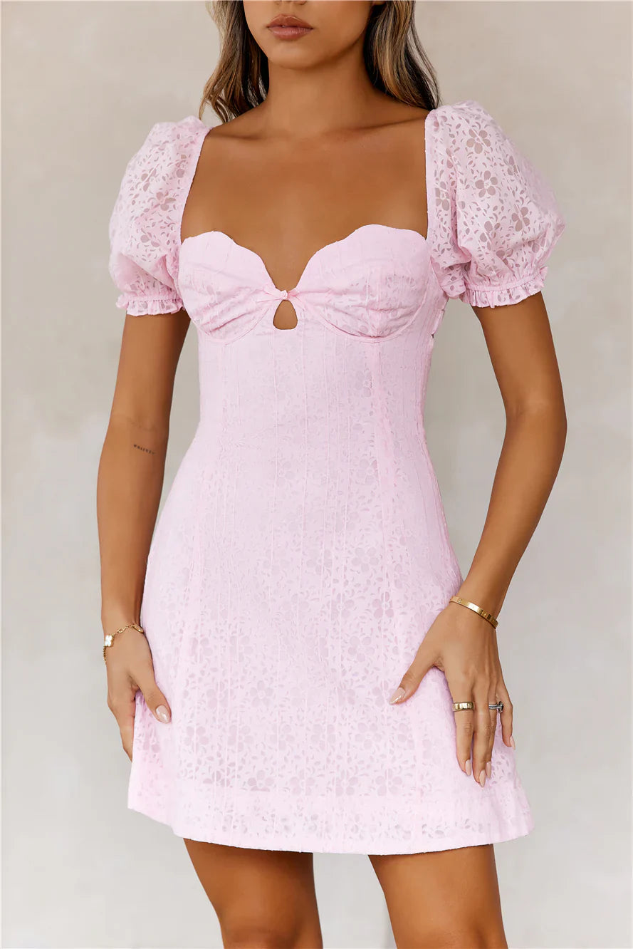 Strawberry Smoothie Mini Dress Pink