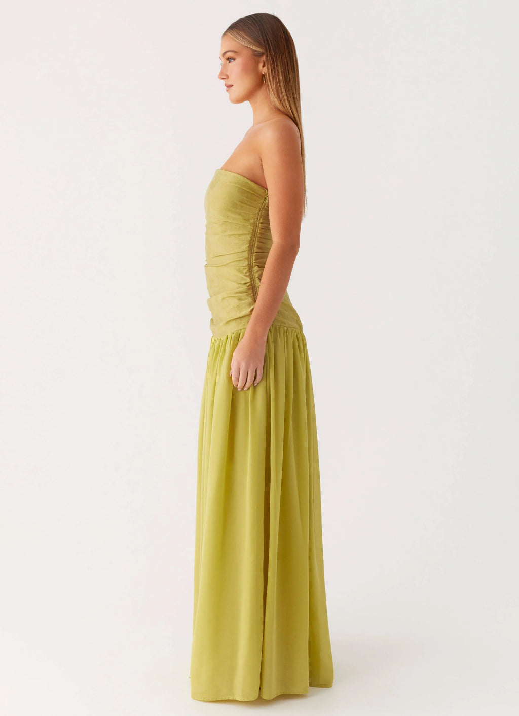 Dreamer Maxi Dress - Lime Zest