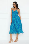Fresh Nectar Midi Dress Blue